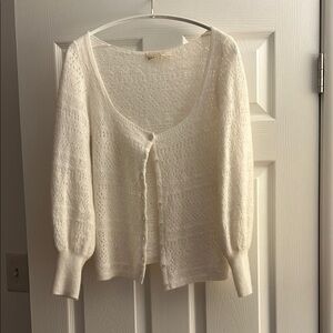 Sézane Esmée Cardigan in Ecru